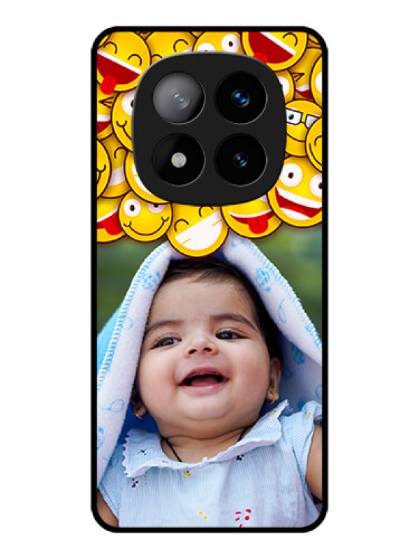 Custom Redmi Note 14 Pro Plus 5G Custom Metal Phone CaseWith Smiley Emoji Design