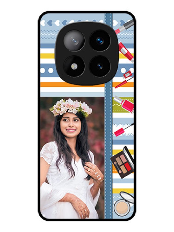 Custom Redmi Note 14 Pro Plus 5G Custom Metal Phone CaseMakeup Icons Design