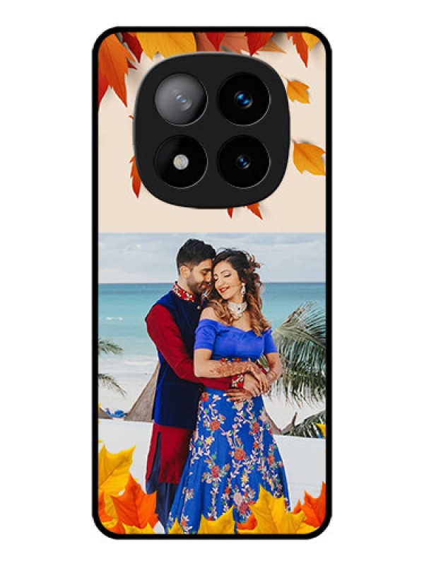 Custom Redmi Note 14 Pro Plus 5G Custom Metal Phone CaseAutumn Maple Leaves Design