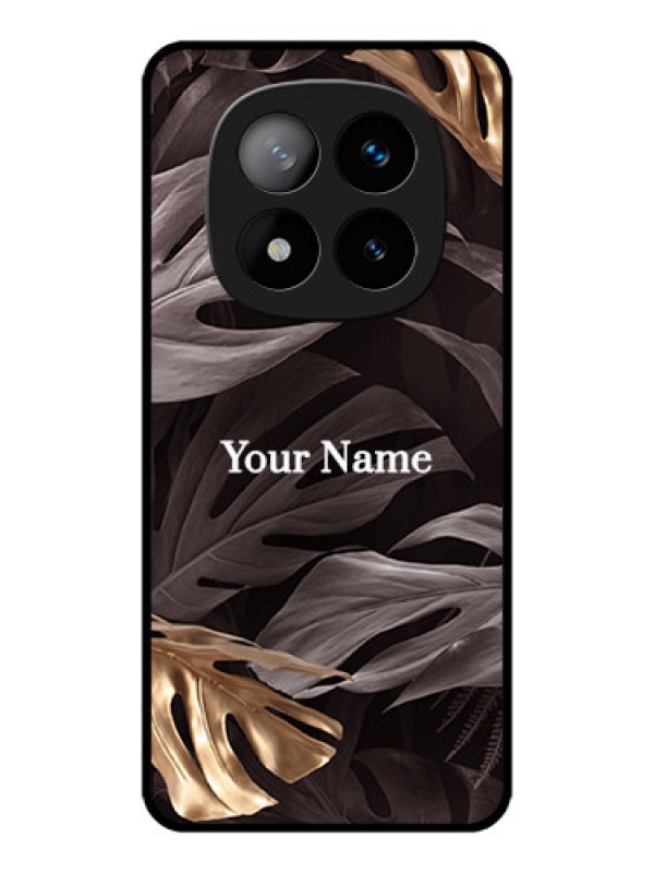 Custom Redmi Note 14 Pro Plus 5G Custom Metal Phone CaseWild Leaves Digital Paint Design