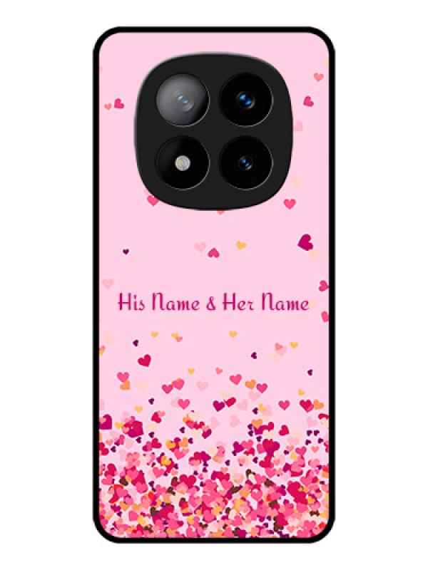 Custom Redmi Note 14 Pro Plus 5G Custom Metal Phone CaseFloating Hearts Design