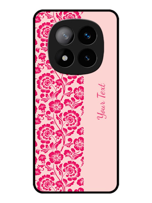 Custom Redmi Note 14 Pro Plus 5G Custom Metal Phone CaseAttractive Floral Pattern Design