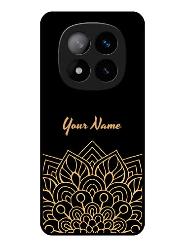 Custom Redmi Note 14 Pro Plus 5G Custom Metal Phone CaseGolden Mandala Design