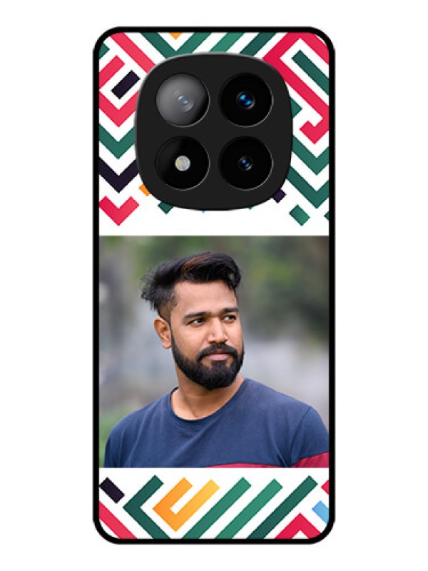 Custom Redmi Note 14 Pro Plus 5G Custom Metal Phone CaseColorful Maze Pattern Design