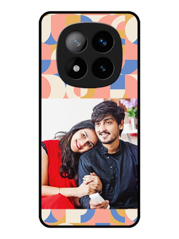 Custom Redmi Note 14 Pro Plus 5G Custom Metal Phone CaseSemi - Circle Maze Pattern Design