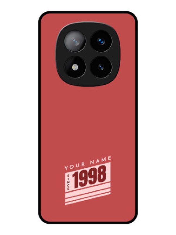 Custom Redmi Note 14 Pro Plus 5G Custom Metal Phone CaseRed Custom Year Of Birth Design