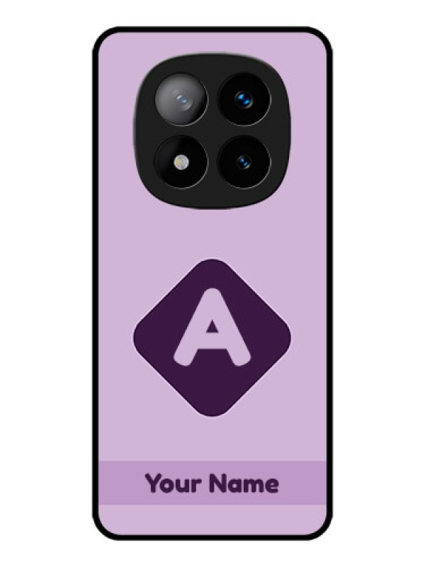 Custom Redmi Note 14 Pro Plus 5G Custom Metal Phone CaseCustom Letter In Curved Badge Design