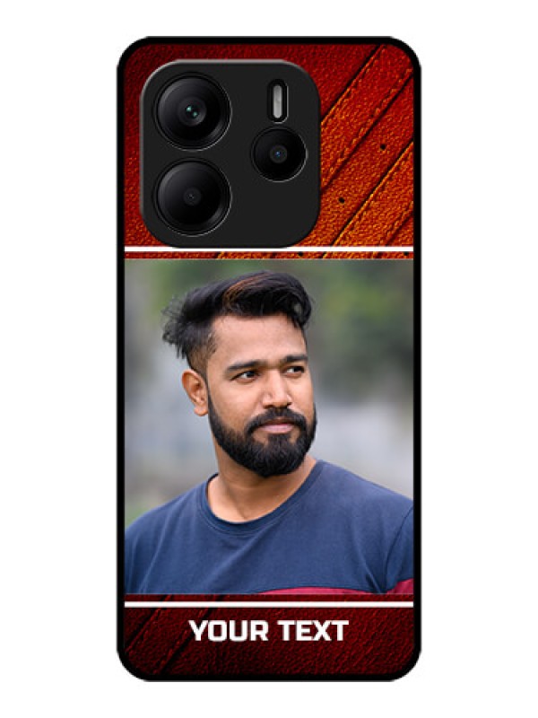 Custom Redmi Note 14 SE 5G Custom Metal Phone Case - Leather Phone Case Design