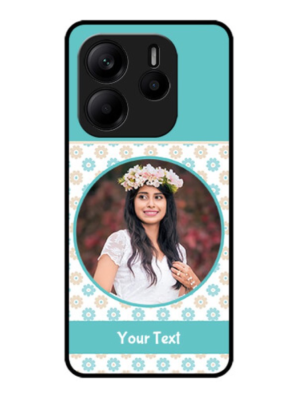 Custom Redmi Note 14 SE 5G Custom Metal Phone Case - Beautiful Flowers Design