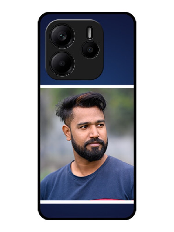 Custom Redmi Note 14 SE 5G Custom Metal Phone Case - Simple Royal Blue Design