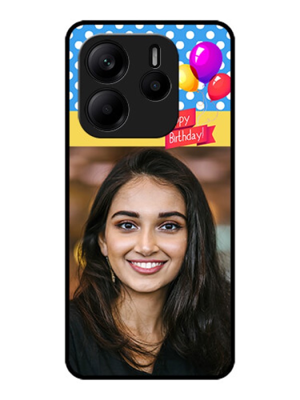 Custom Redmi Note 14 SE 5G Custom Metal Phone Case - Happy Birthday Design