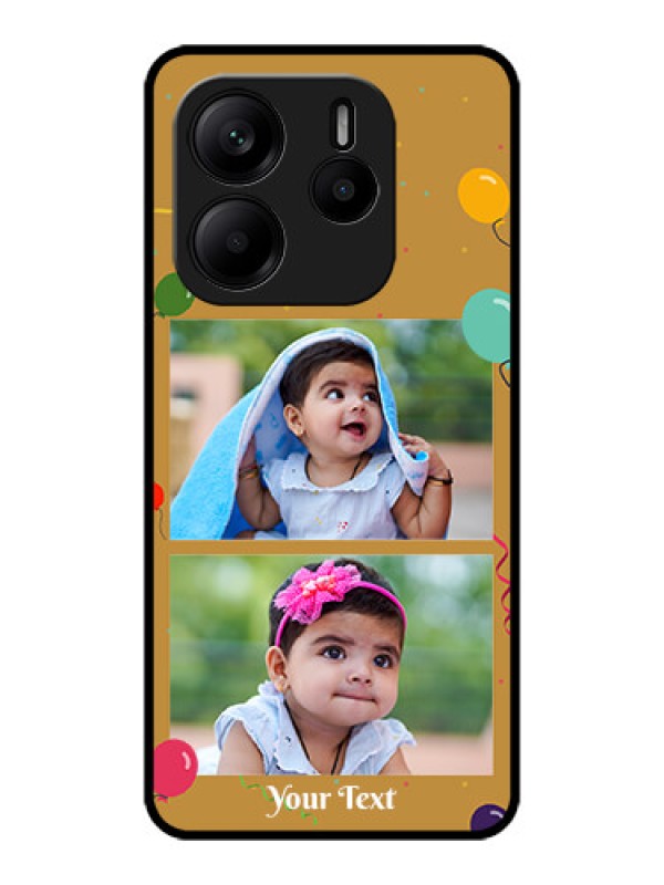 Custom Redmi Note 14 SE 5G Custom Metal Phone Case - Image Holder With Birthday Celebrations Design