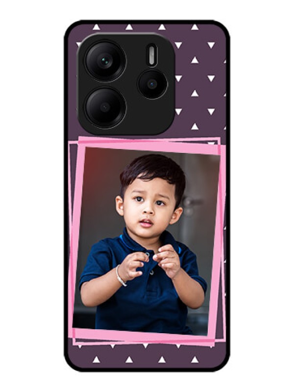 Custom Redmi Note 14 SE 5G Custom Metal Phone Case - Triangle Pattern Dotted Design