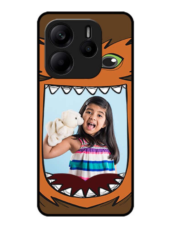 Custom Redmi Note 14 SE 5G Custom Metal Phone Case - Owl Monster Back Case Design