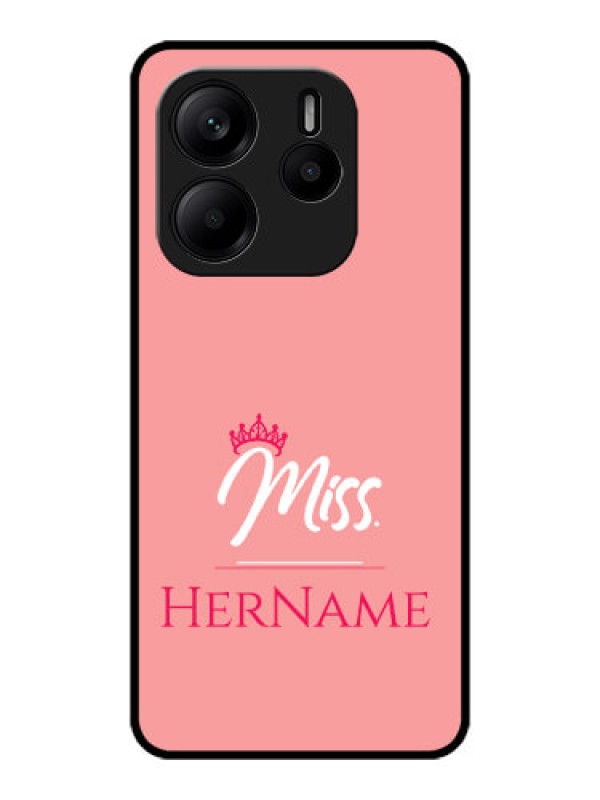 Custom Redmi Note 14 SE 5G Custom Metal Phone Case - Mrs With Name Design