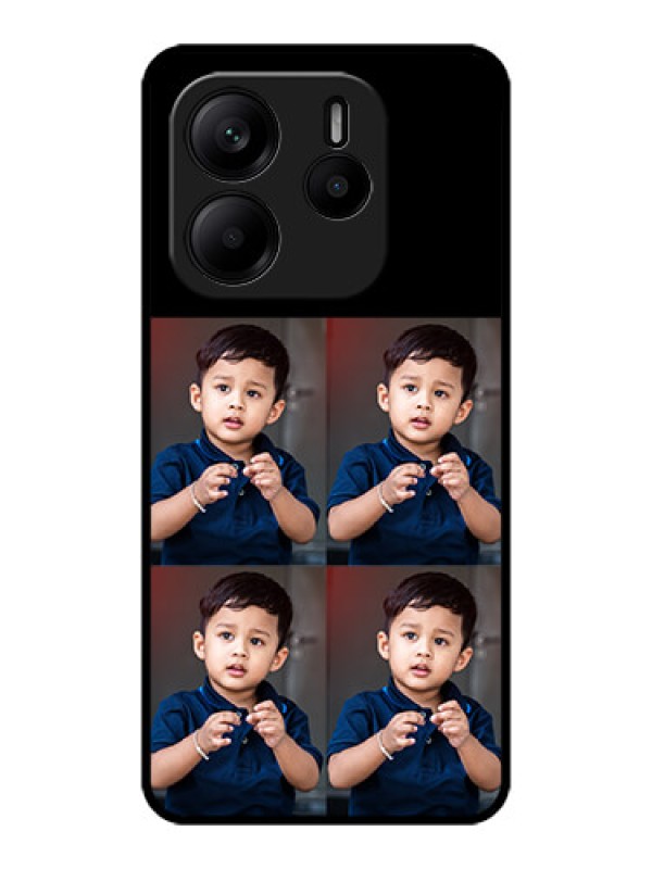 Custom Redmi Note 14 SE 5G Custom Metal Phone Case - 4 Image Holder Design