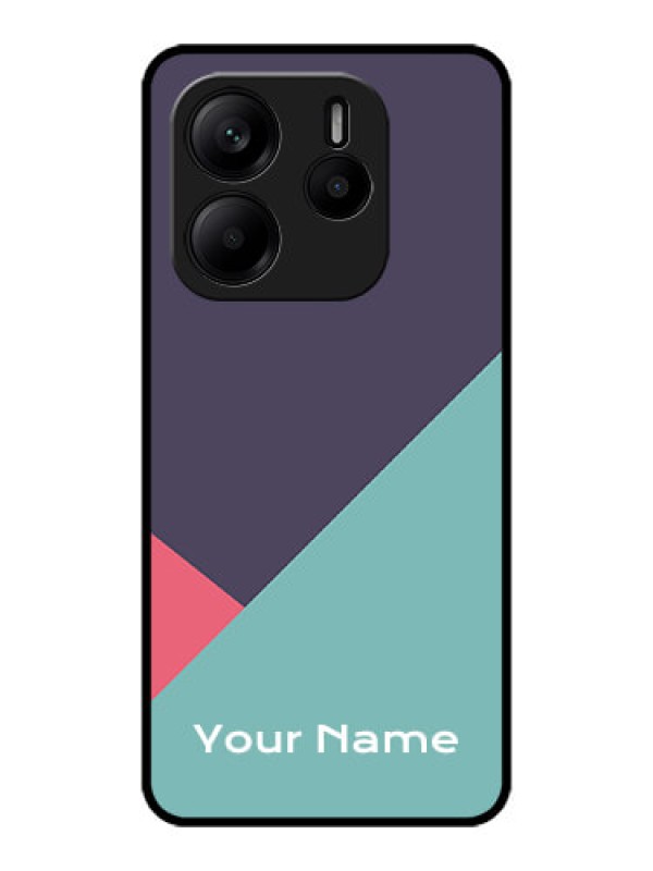 Custom Redmi Note 14 SE 5G Custom Metal Phone Case - Tri Color Abstract Design