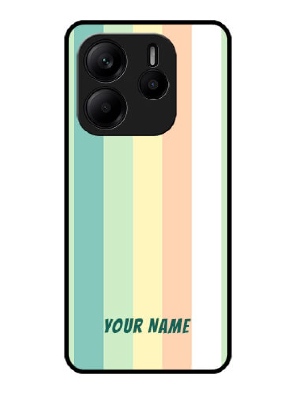 Custom Redmi Note 14 SE 5G Custom Metal Phone Case - Multi - Colour Stripes Design