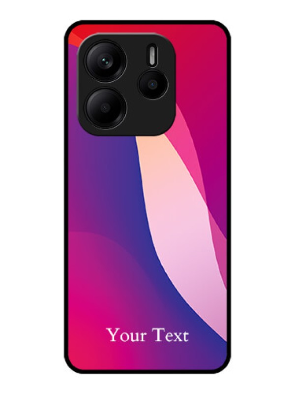 Custom Redmi Note 14 SE 5G Custom Metal Phone Case - Digital Abstract Overlap Design