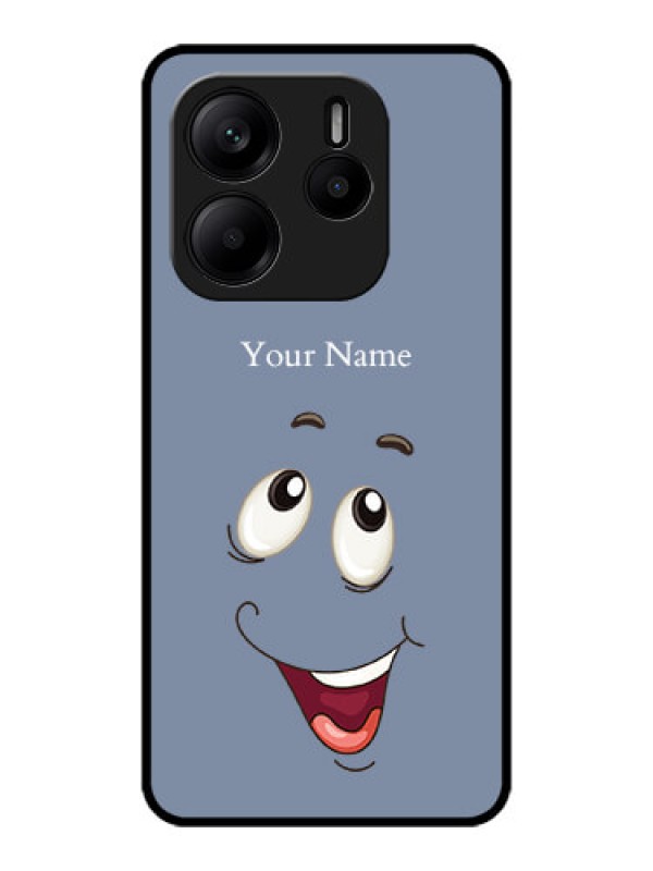 Custom Redmi Note 14 SE 5G Custom Metal Phone Case - Laughing Cartoon Face Design