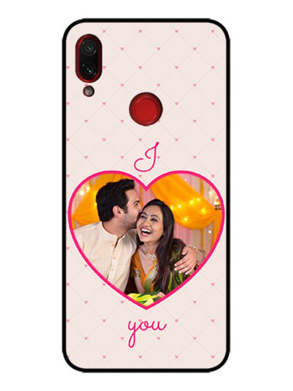 Custom Redmi Note 7 Pro Custom Metal Phone Case - Heart Shape Design