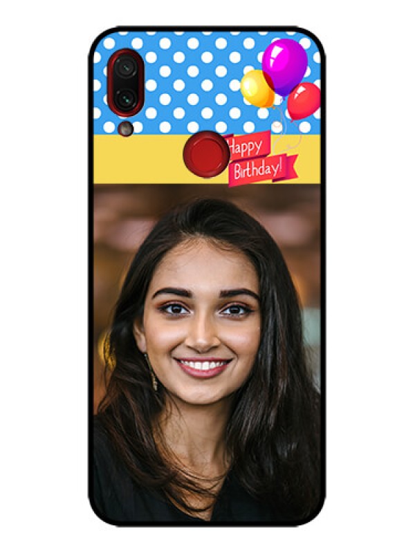Custom Redmi Note 7 Pro Custom Metal Phone Case - Happy Birthday Design