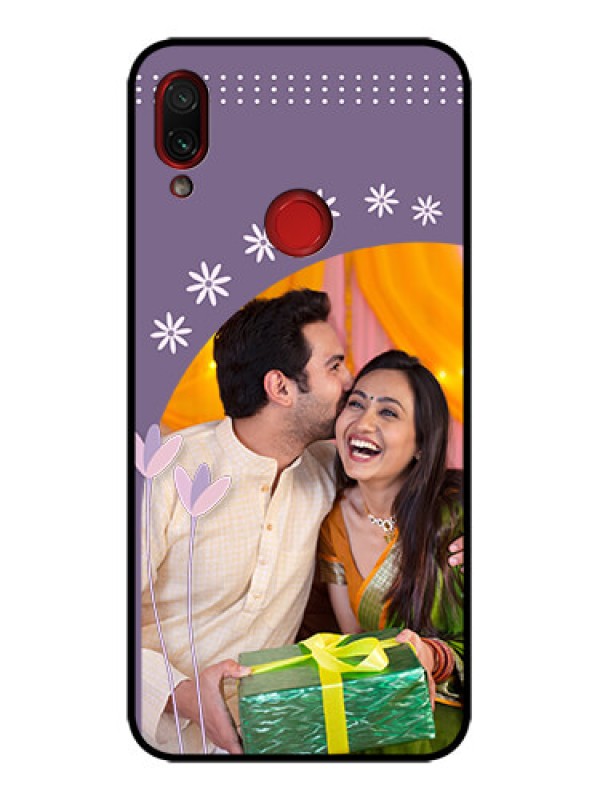 Custom Redmi Note 7 Pro Custom Metal Phone Case - Lavender Flowers Design