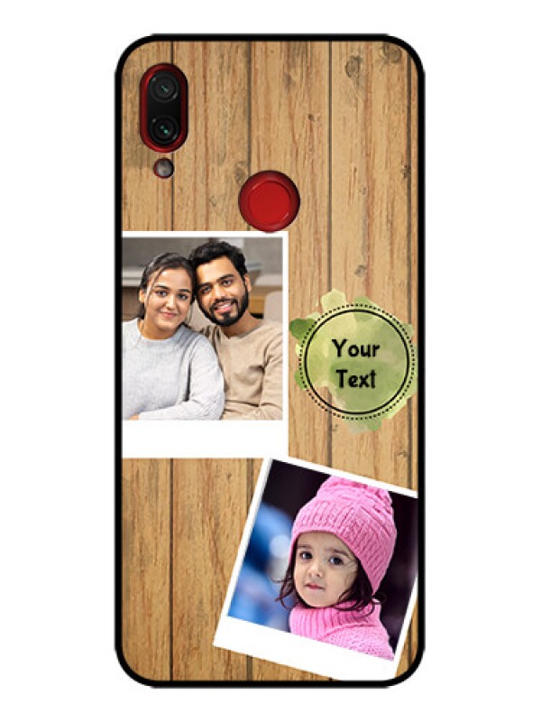 Custom Redmi Note 7 Pro Custom Metal Phone Case - Wooden Texture Design