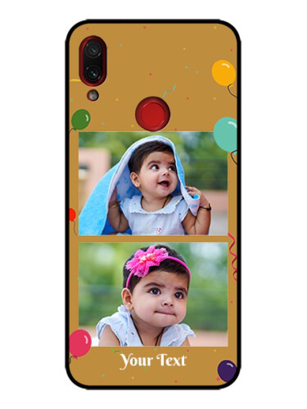Custom Redmi Note 7 Pro Custom Metal Phone Case - Image Holder With Birthday Celebrations Design