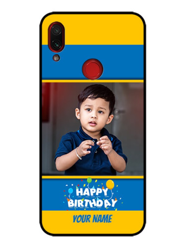 Custom Redmi Note 7 Pro Custom Metal Phone Case - Birthday Wishes Design