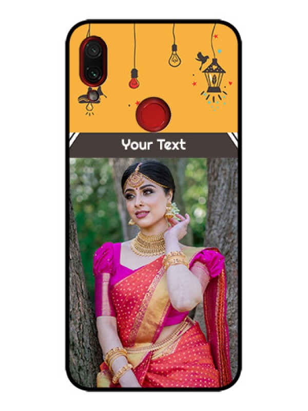 Custom Redmi Note 7 Pro Custom Metal Phone Case - With Family Picture And Icons