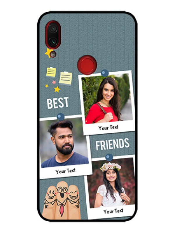 Custom Redmi Note 7 Pro Custom Metal Phone Case - Sticky Frames And Friendship Design