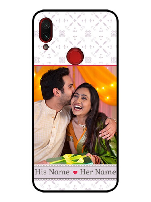 Custom Redmi Note 7 Pro Custom Metal Phone Case - With Photo And Ethnic Design