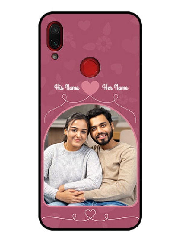 Custom Redmi Note 7 Pro Custom Metal Phone Case - Love Floral Design