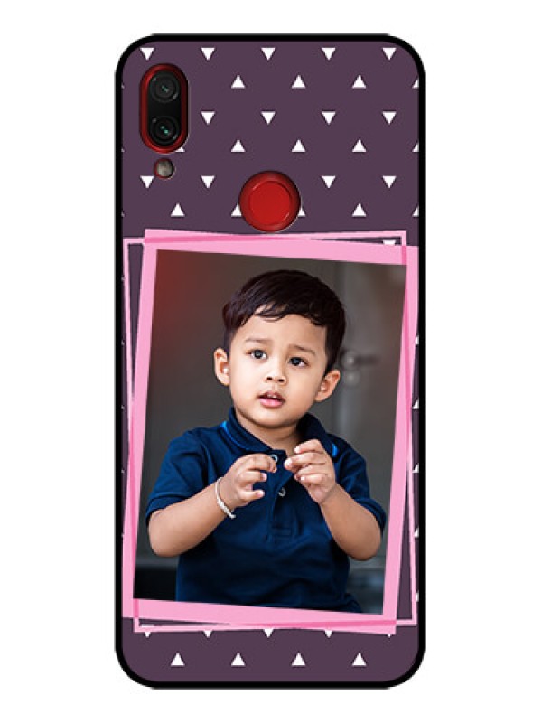 Custom Redmi Note 7 Pro Custom Metal Phone Case - Triangle Pattern Dotted Design