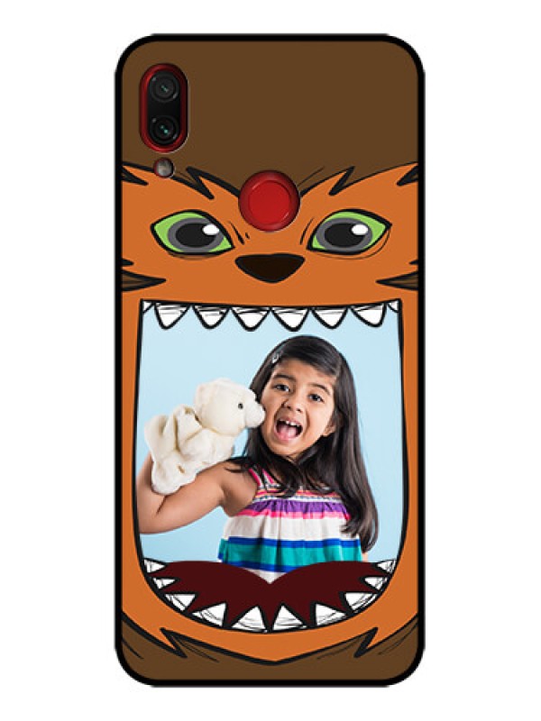 Custom Redmi Note 7 Pro Custom Metal Phone Case - Owl Monster Back Case Design