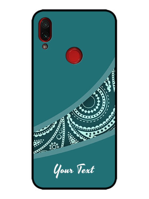Custom Redmi Note 7 Pro Custom Metal Phone Case - Semi Visible Floral Design