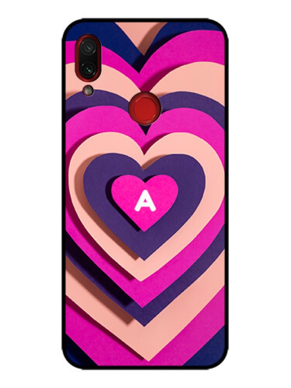 Custom Redmi Note 7 Pro Custom Metal Phone Case - Cute Heart Pattern Design