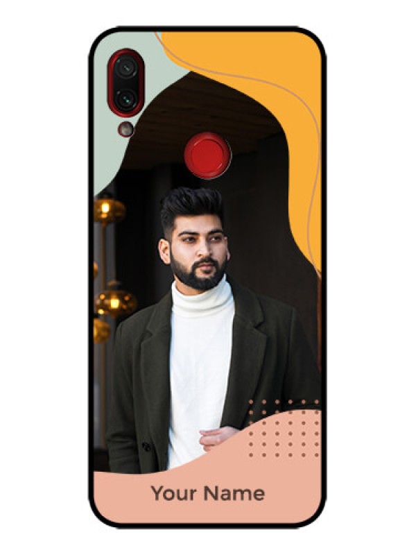 Custom Redmi Note 7 Pro Custom Metal Phone Case - Tri - Coloured Overlay Design