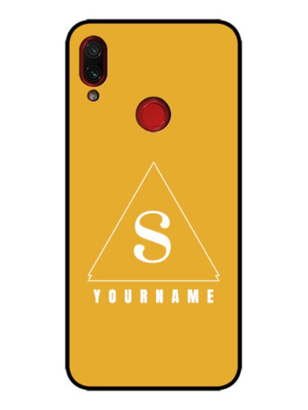 Custom Redmi Note 7 Pro Custom Metal Phone Case - Simple Triangle Design