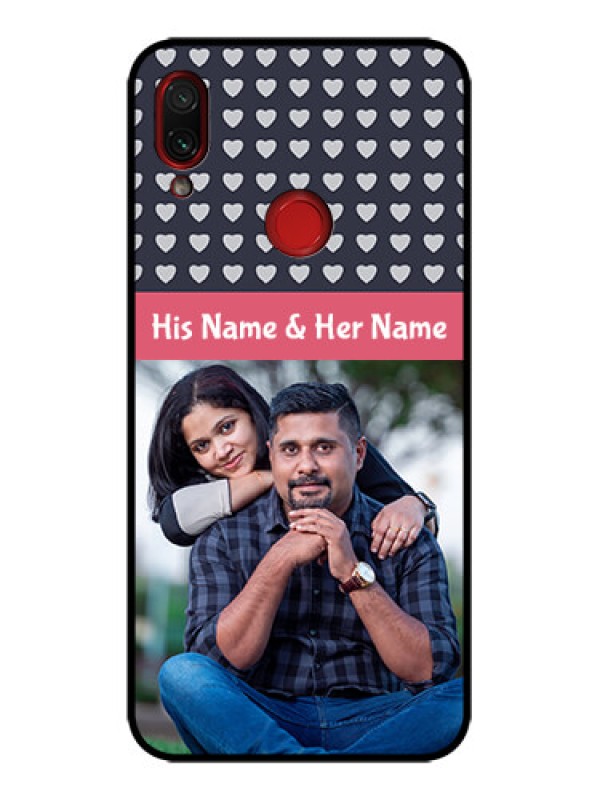 Custom Redmi Note 7 Custom Metal Phone Case - Love Symbols Design
