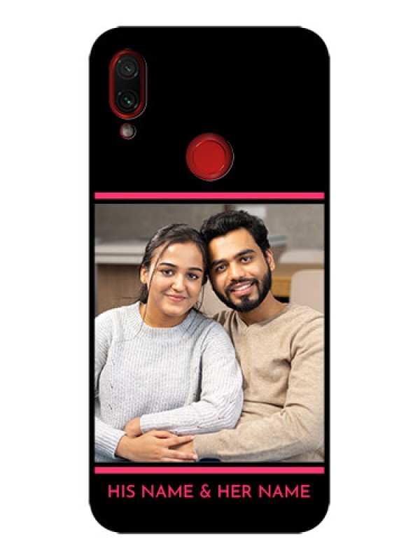Custom Redmi Note 7 Custom Metal Phone Case - With Add Text Design