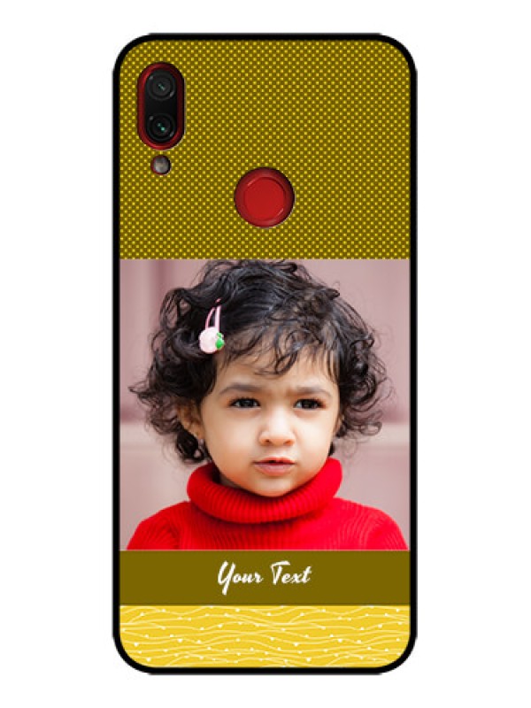 Custom Redmi Note 7 Custom Metal Phone Case - Simple Green Color Design