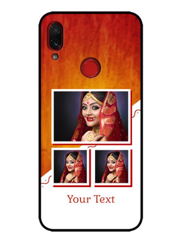 Custom Redmi Note 7 Custom Metal Phone Case - Wedding Memories Design