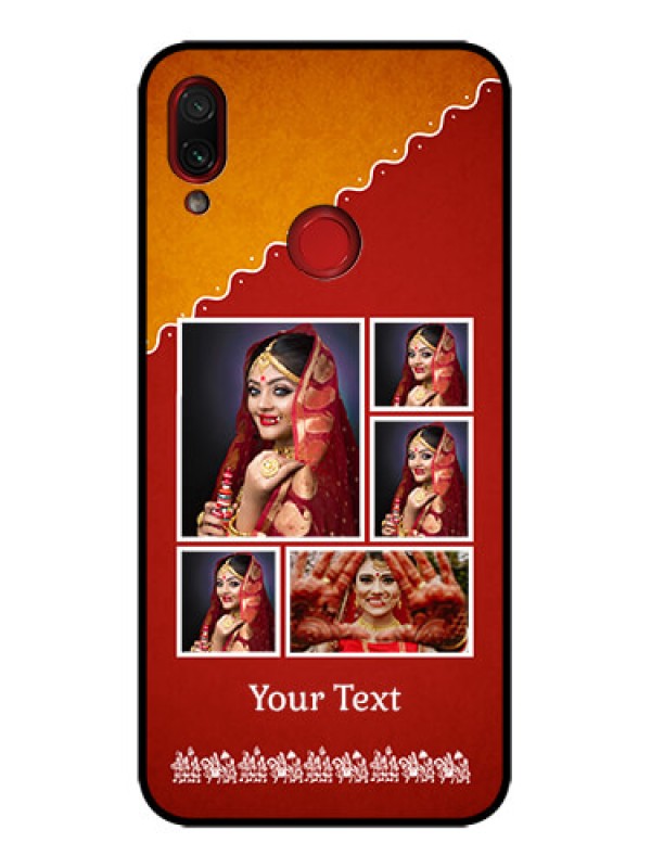 Custom Redmi Note 7 Custom Metal Phone Case - Wedding Pic Upload Design