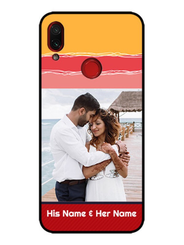 Custom Redmi Note 7 Custom Metal Phone Case - Colorful Case Design