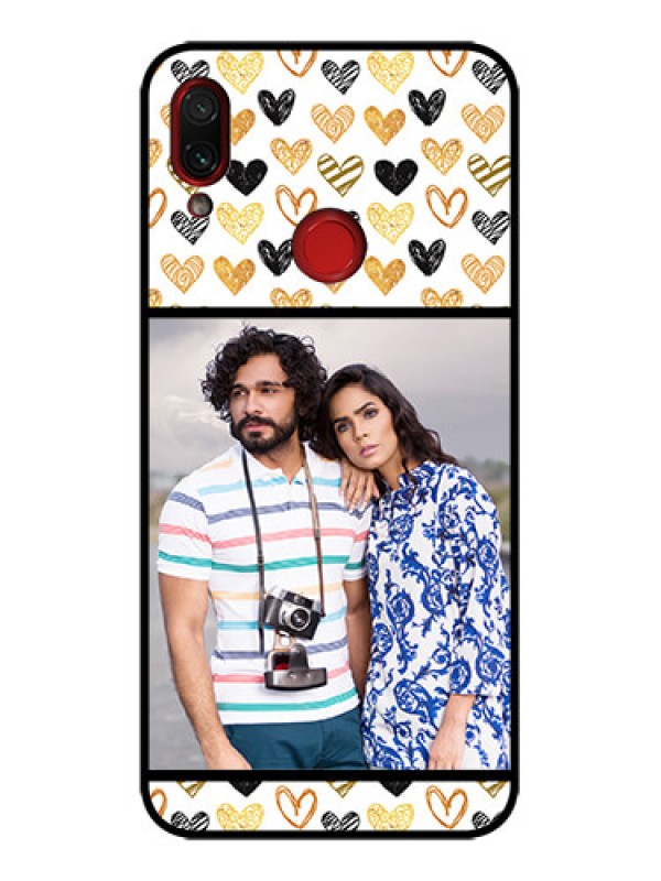 Custom Redmi Note 7 Custom Metal Phone Case - Love Symbol Design