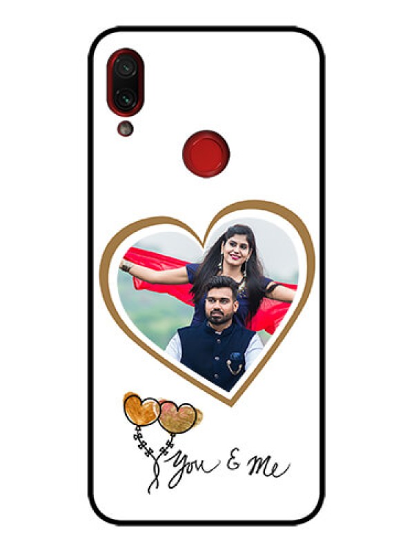 Custom Redmi Note 7 Custom Metal Phone Case - You and Me Design