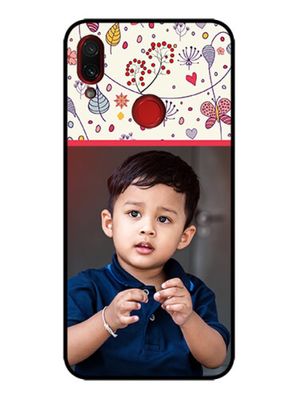 Custom Redmi Note 7 Custom Metal Phone Case - Premium Floral Design