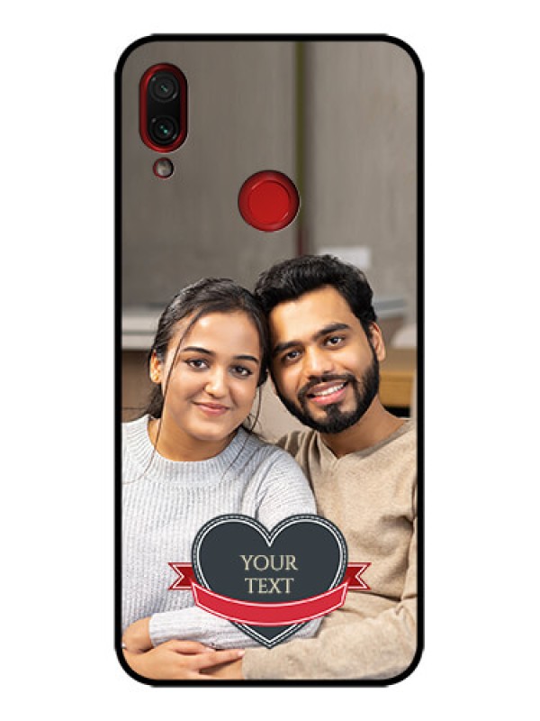 Custom Redmi Note 7 Custom Metal Phone Case - Just Married Couple Design